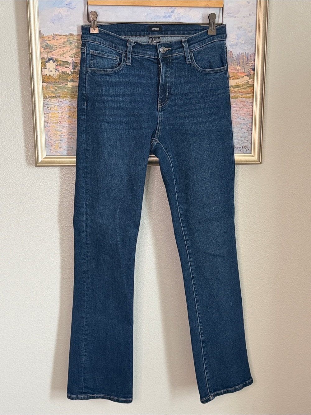 Express Dark Blue Bootcut Jeans for Women size 10 (bin13)